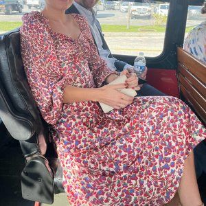 Sachin + Babi Floral Midi Dress, Bow Detail